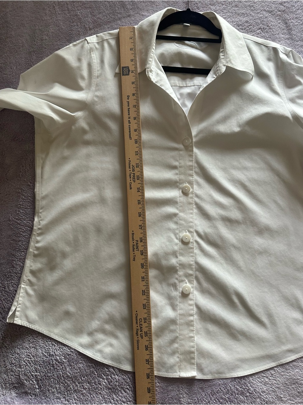 Foxcroft White Non-Iron Shaped Fit Button-Up - Picture 8 of 9